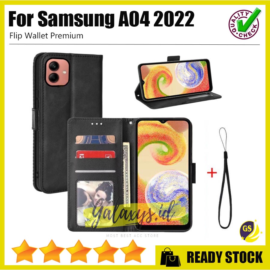 SAMSUNG A24 A54 5G A34 5G A14 5G A04 A04e A04S 2022 A13 4G / Samsung A03 A23 4G A33 A53 A73 5G Case Flip Cover Case Leather Wallet Sarung Buku Case Kulit Casing