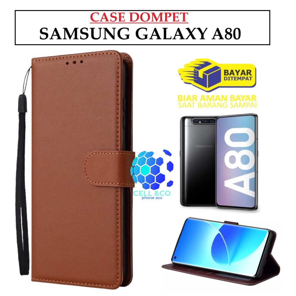 SAMSUNG GALAXY A80 CASE FLIP LEATHER WALLET PREMIUM FLIP CASE BUKA TUTUP KESING HP CASING FLIP CASE WALLET SAMSUNG GALAXY A80