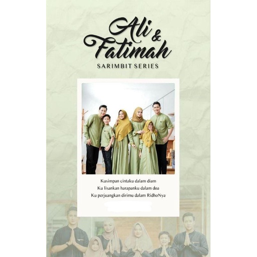 Ali & Fatimah by dedaily#Gamis Sarimbit PO#Maret Awal Ready
