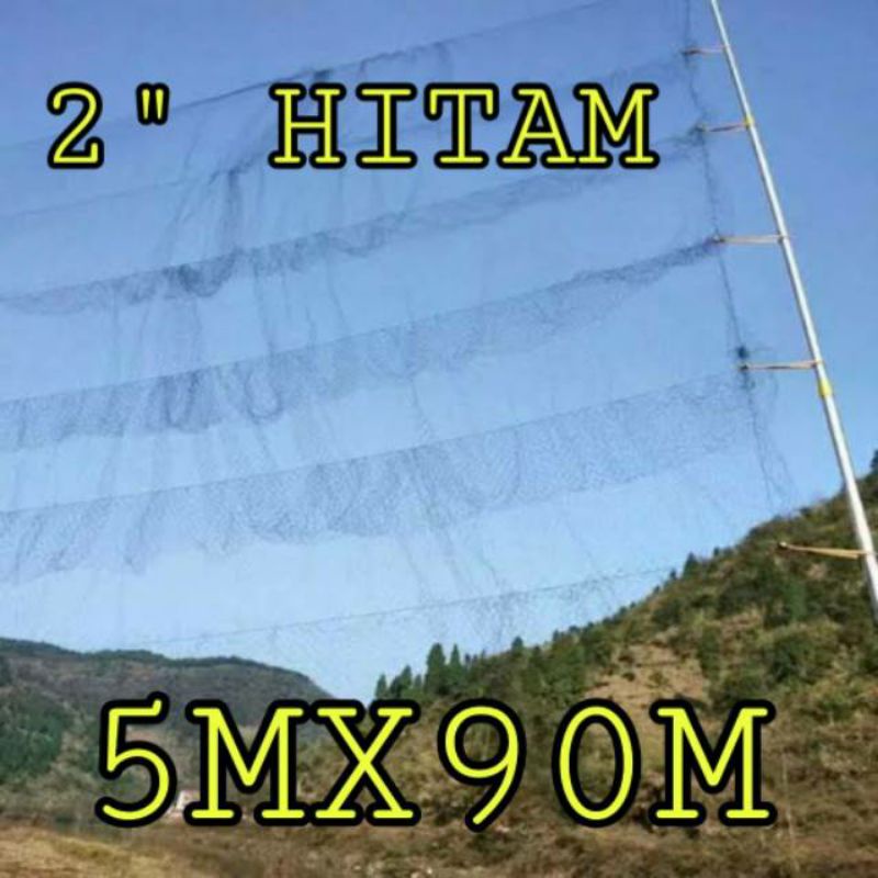 JARING BURUNG EMPRIT HITAM 2"/ 2 JARI MURAH/JARING BURUNG HITAM