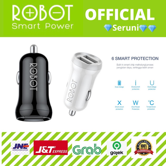 (SERUNI) CAR CHARGER ROBOT RT-C07 2,4A DUAL PORT