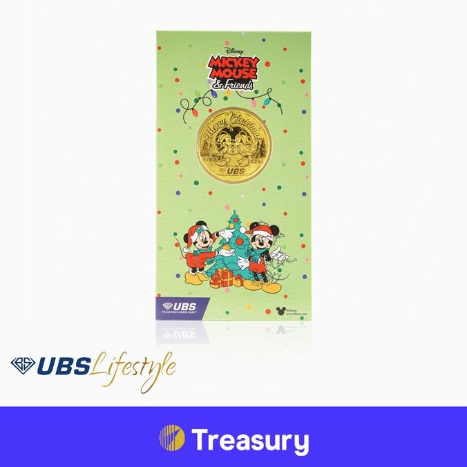 Logam Mulia 0.2 Gr UBS Angpao Emas Disney Mickey & Minnie Edisi Natal