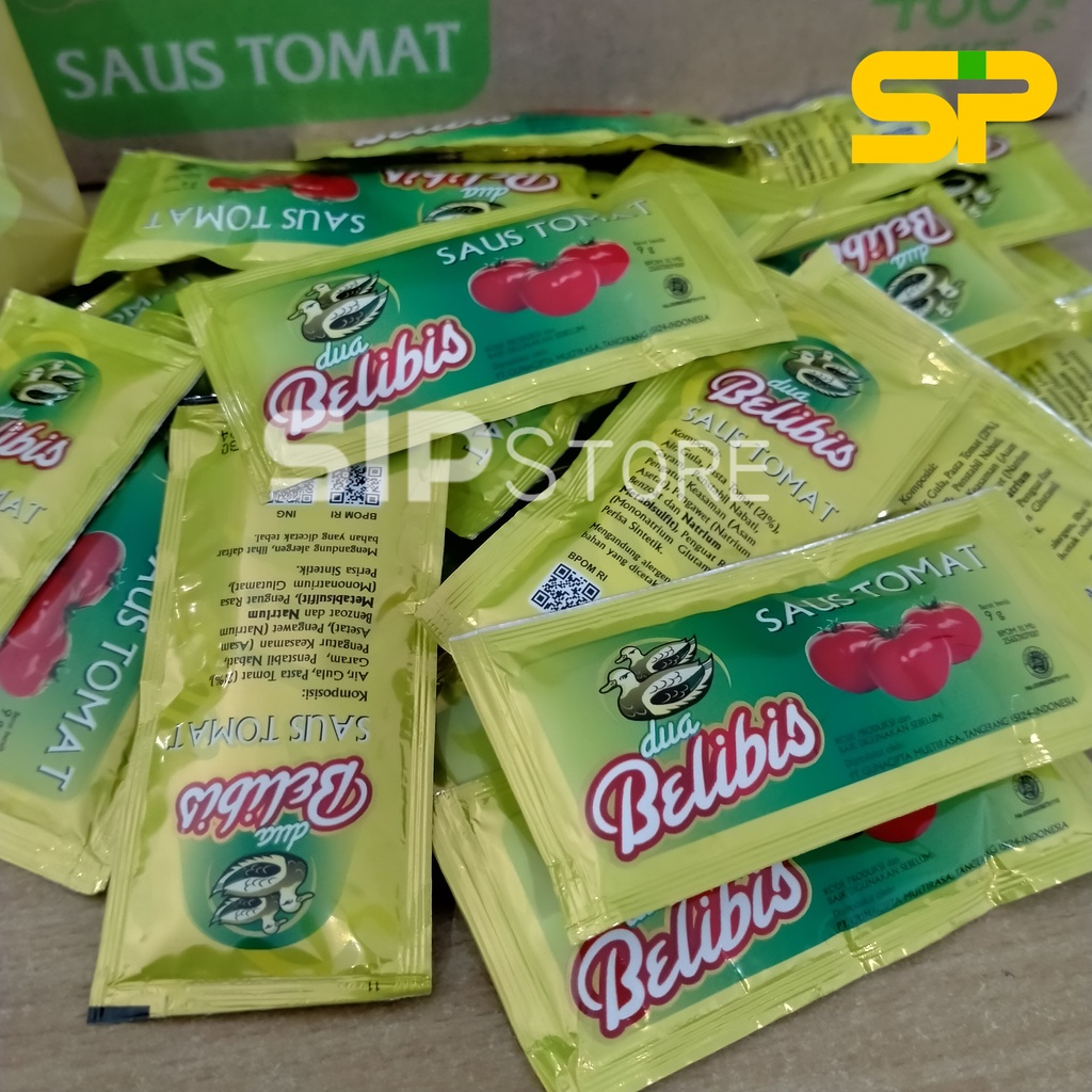 Saos Tomat DUA BELIBIS / Saus Sambal / Saus Tomat Belibis Sachet 24 x 9 gr