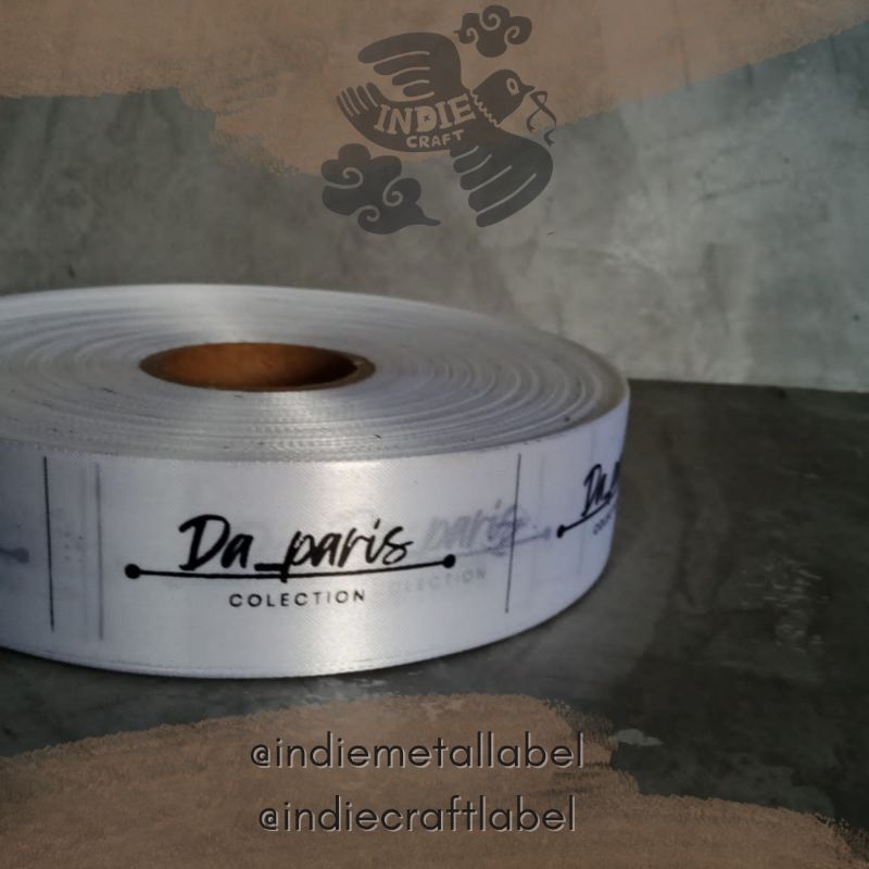 

label hijab /label washing instruction bahan tafeta satin/ tafeta nilon