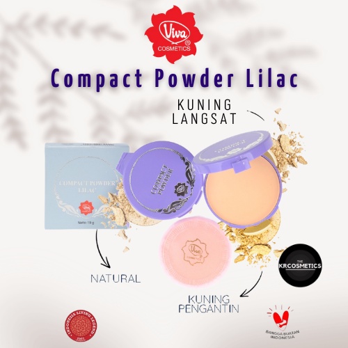 VIVA compact lilac bedak padat ungu 19 gr