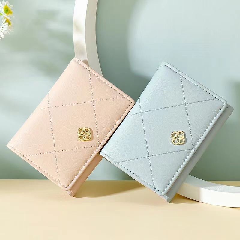 TASBLUE Dompet Wanita Dompet Mini Murah Impor Dompet Mini Wanita D234 Wanita Lipat Dompet Pendek / Dompet Koin Multicard / Dompet Pelajar