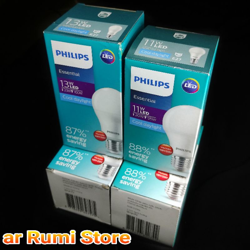 Lampu LED PHILIPS Essentials 11 w, 13 w Putih