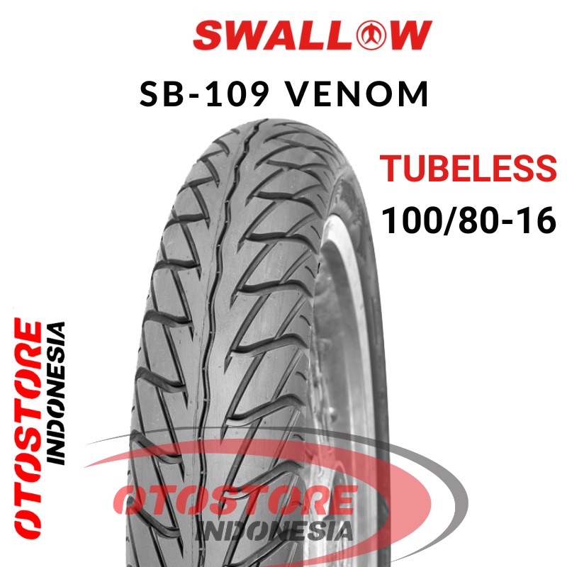 Ban Luar Motor Swallow SB-109 VENOM 100/80-16 RING 16 Tubeless  ban motor