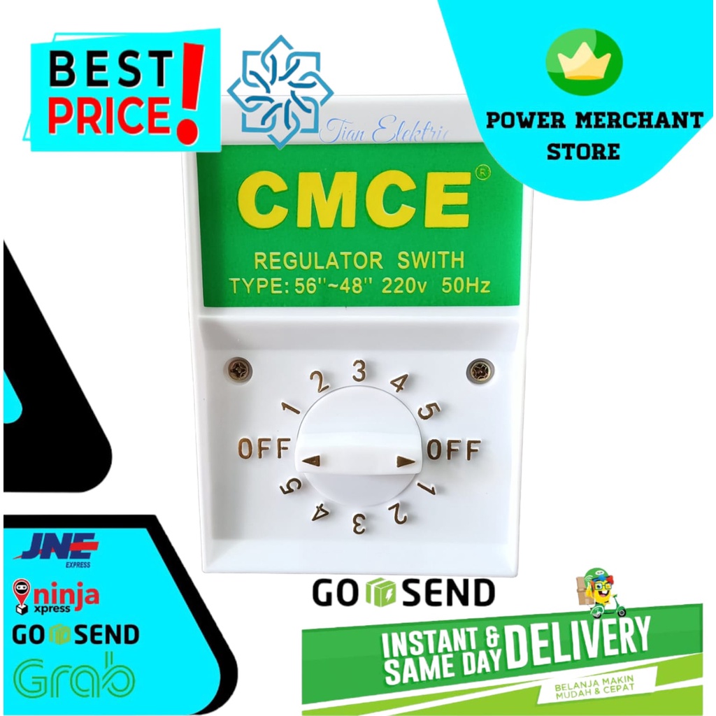 CMCE Regulator Swith Ceiling Fan GMC / Sanex / CMC / Zodiak