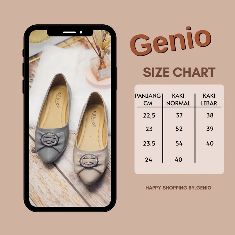 SEPATU WANITA  FLAT  SHOES GENIO