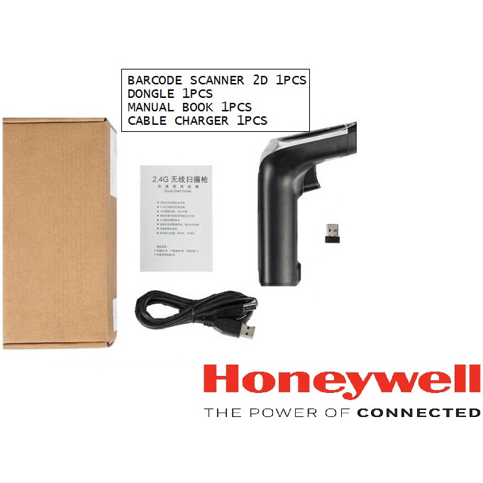 BARCODE SCANNER HONEYWELL WIRELESS - 1D &amp; 2D AUTO SCAN CCD OH4502