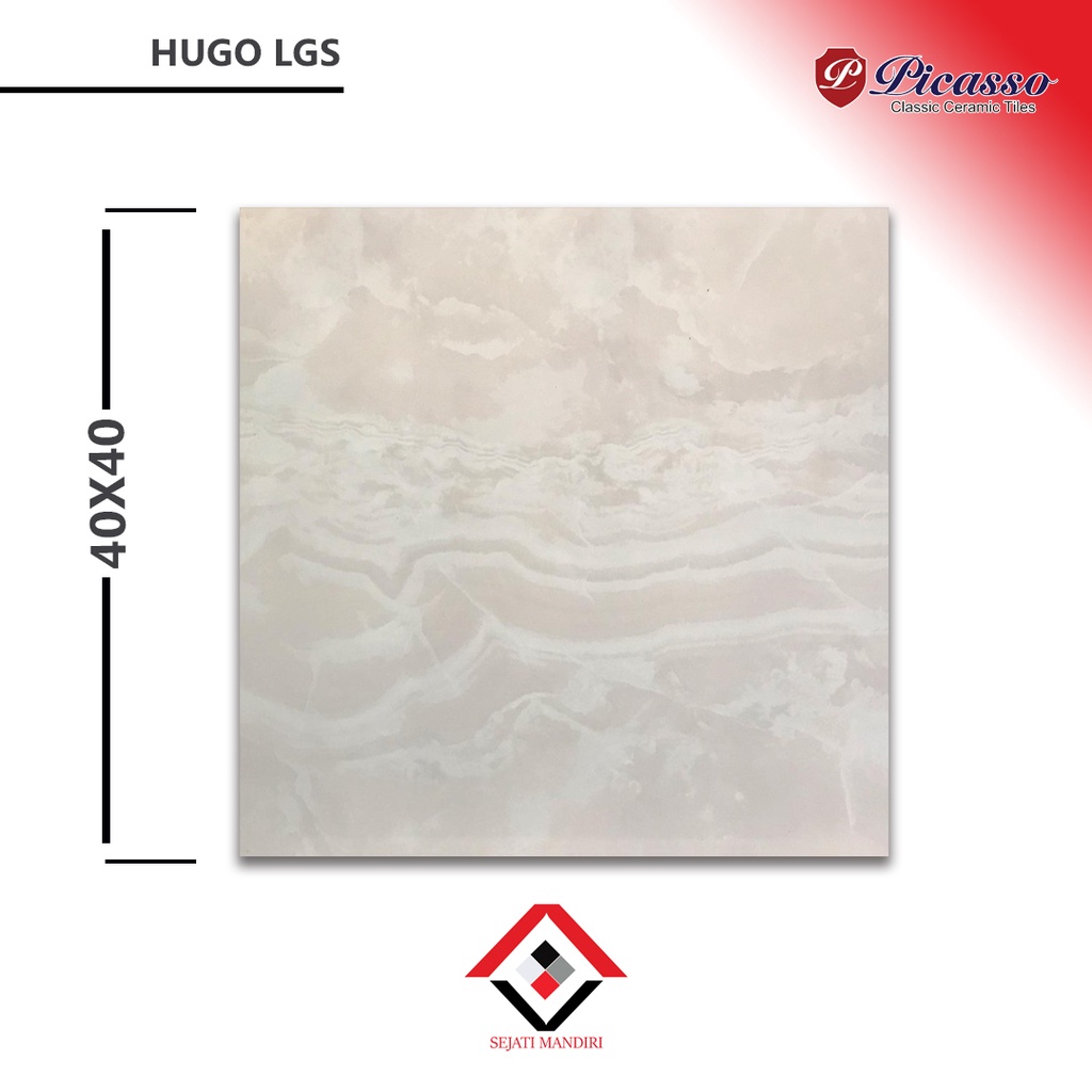 Keramik 40x40 - Motif Marmer - Picasso Hugo Lgs