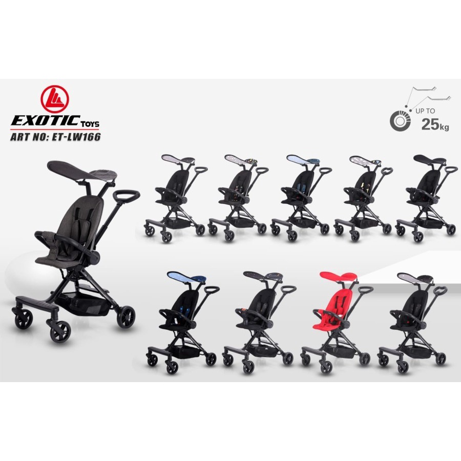 EXOTIC - BABY STROLLER LW - 166 RECLINE & CABIN SIZE