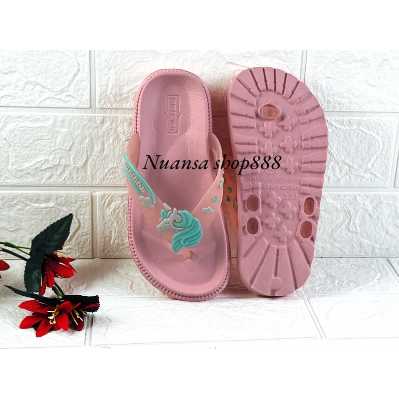 Sandal Jepit Anak Perempuan Bahan Karet/Unicorn Ukuran 24-35(137-1,237-1)