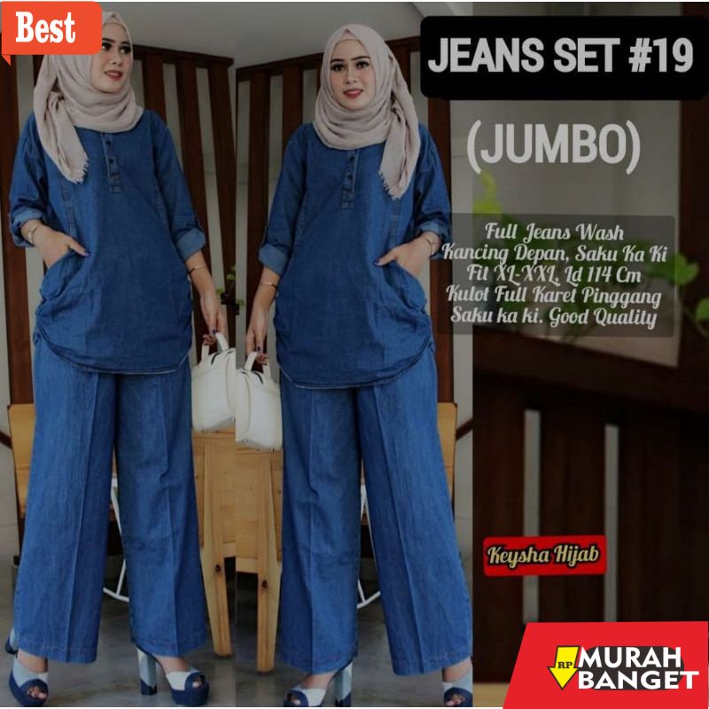 Jual Baju Setelan Wanita Set Jumbo LIVISA Setelan Celana Wanita di