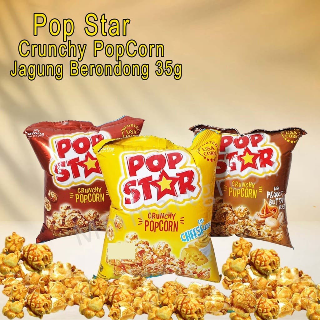 PopStar PopCorn / Crunch  PopCorn / Jagung Berondong  / 35g