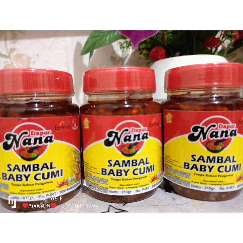 

sambal baby cumi asin