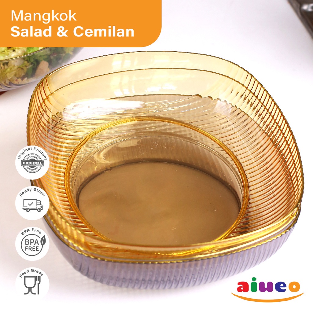 Mangkok Salad Buah Cemilan Mangkuk Warna Warni Aesthetic Estetik Plastik | Mangkok Prasmanan | Mangk