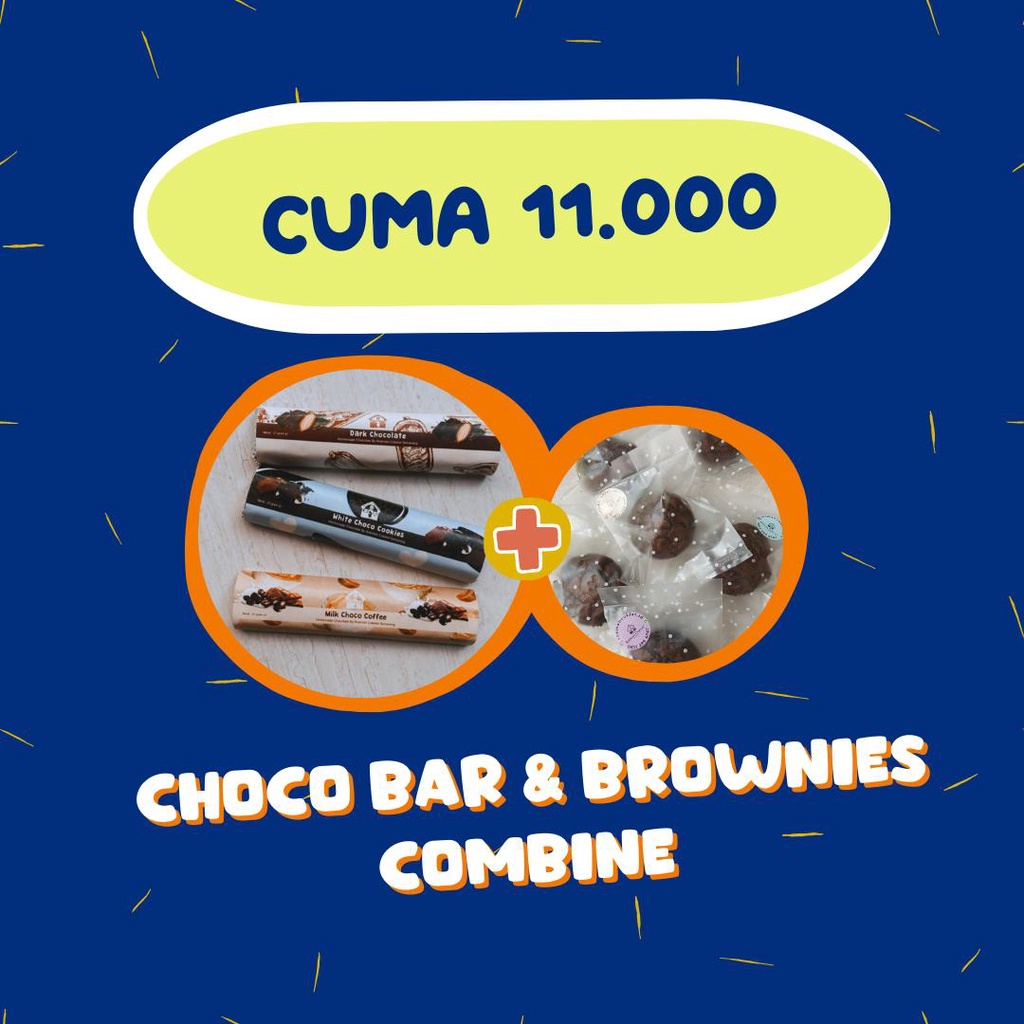 

BUNDLING 11.000 AJA!! Chocolate Bar + Brownies Mini - Special Price - Snack Chocolate