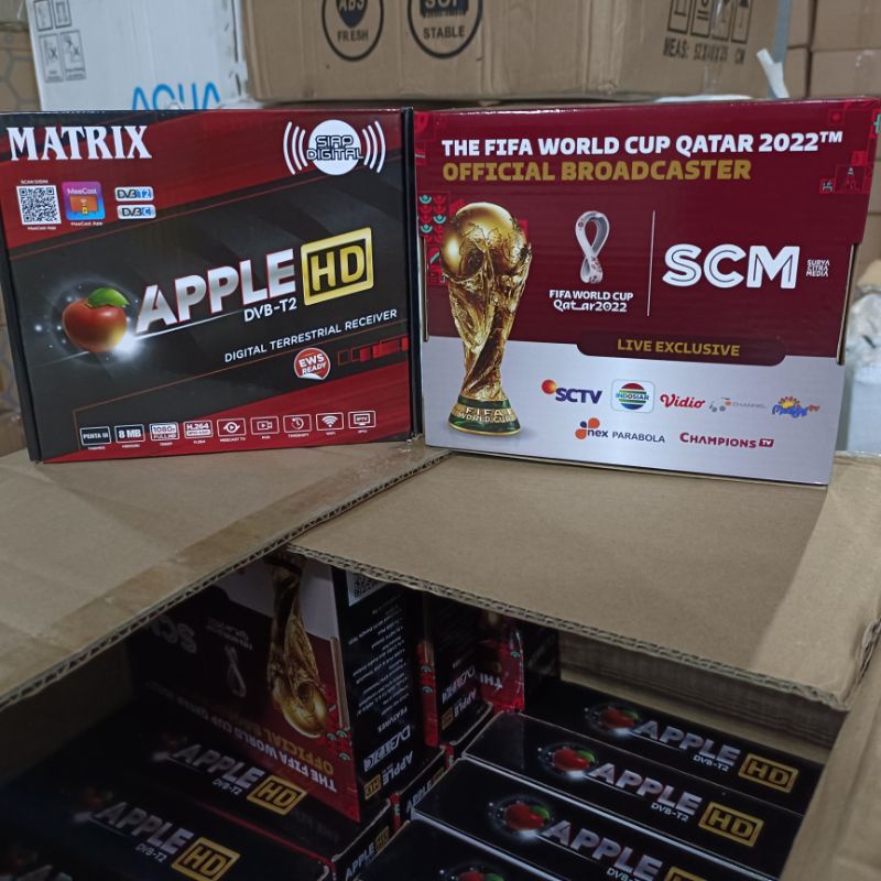 Set Top Box TV Digital Matrix Apple HD DVB T2 bisa Youtube / STB MATRIX