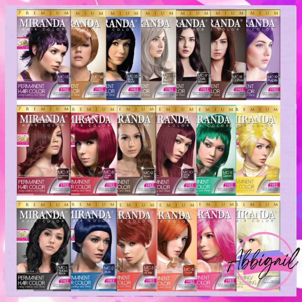 𝘈𝘉𝘎✰ MIRANDA HAIR COLOR PEWARNA RAMBUT PERMANENT CAT SEMIR RAMBUT MIRANDA HAIR COLOR 3D COLOR EFFECT 2033