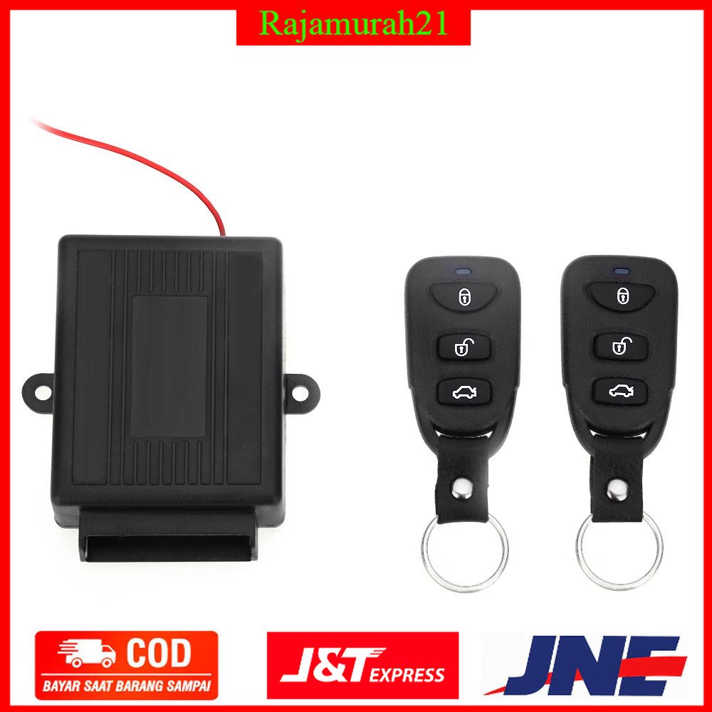 Keyless Entry System Remote Control Wireless Door Lock Mobil - LB-402 - Black - OMRS8OBK