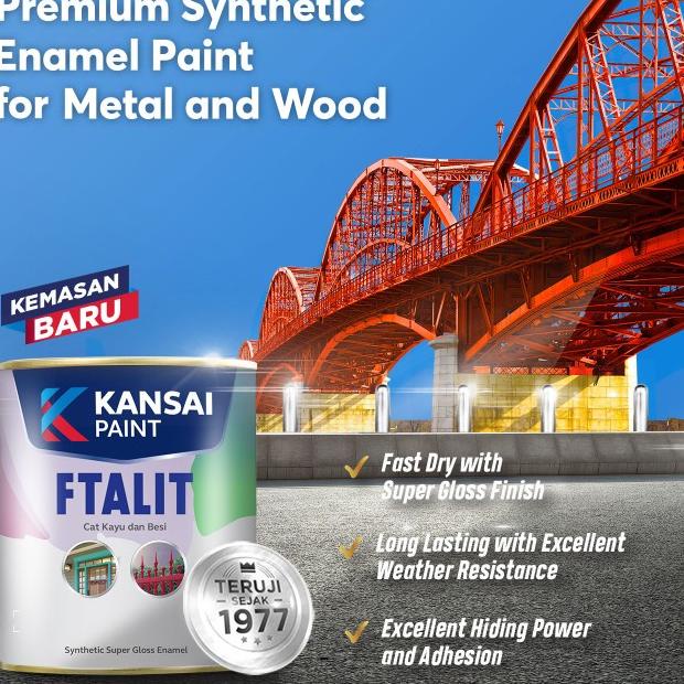 Ftalit / Cat Besi / Cat Minyak / Cat Kayu 1KG FTALIT PUTIH - HITAM - SUPER WHITE 731