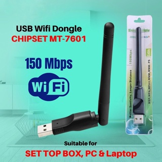 USB Wifi Set Top Box MT7601 Dongle STB Adapter Antena Wifi PC Laptop