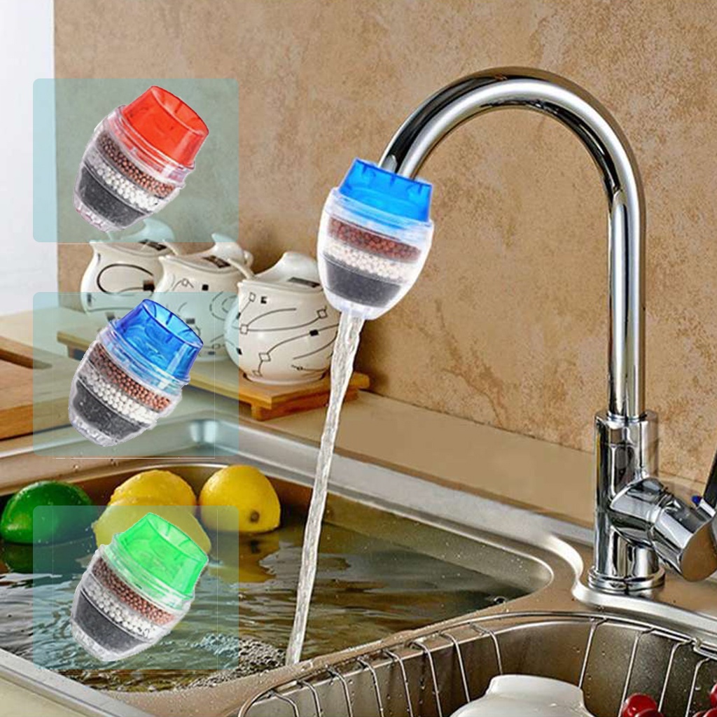 Sambungan Kran Air Faucet 3 Lapis Saringan Pembersih Aer Penyaring Penyambung Ujung Keran wastafel dapur kamar mandi Water Filter | GROSIRXPRESS