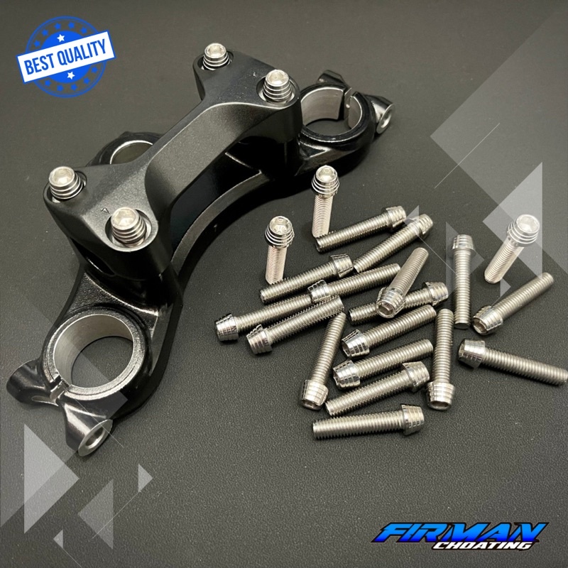 probolt baut kerucut m8x30 drat 12 panjang 3cm untuk rizer stang (4pcs)