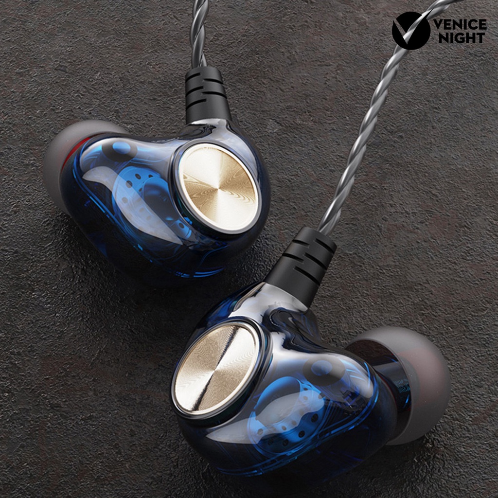 (VNEP) (Berkabel) K1 Universal 3.5mm Jack In-Ear HiFi Bass Earphone Olahraga Headset dengan Mic