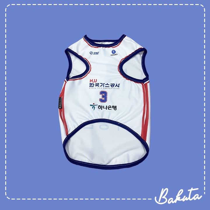 [𝗕𝗜𝗦𝗔 𝗖𝗢𝗦𝗧𝗨𝗠 𝗡𝗔𝗠𝗔] Baju basket untuk Kucing dan anjing Korean Edition Bisa Pilih Team basket Favorit | Jersey Basket Kucing dan Anjing