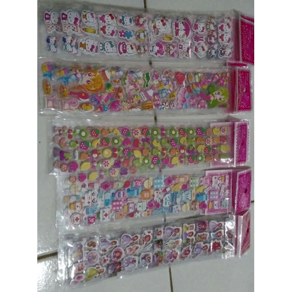 

N_S_Y Fancy Stiker anak 3D timbul panjang stiker menempel stiker reward chart