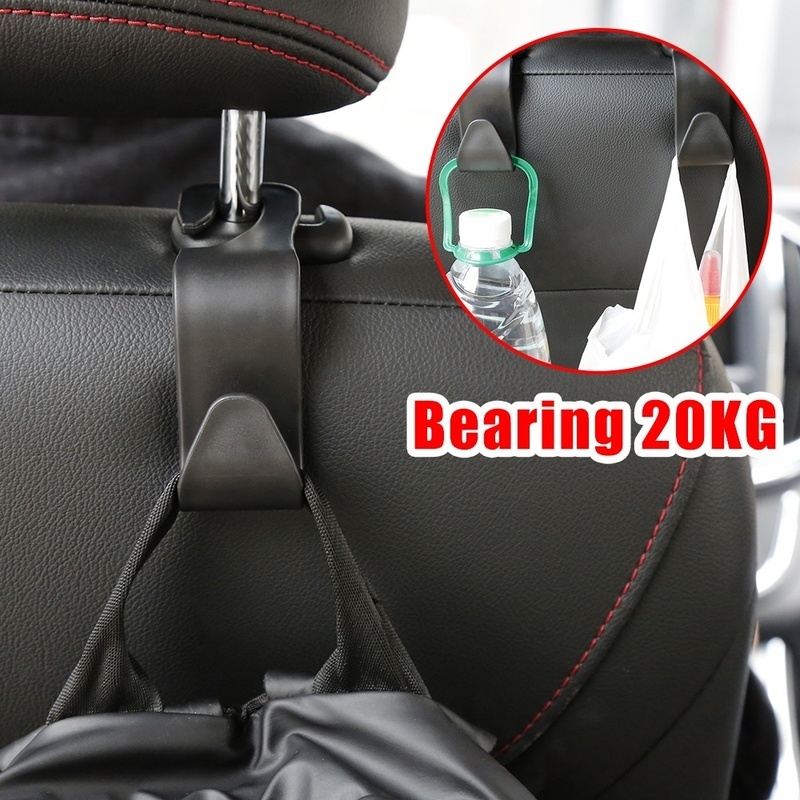 4PCS Clips Car Seat Hook Auto Headrest Hanger Bag Holder