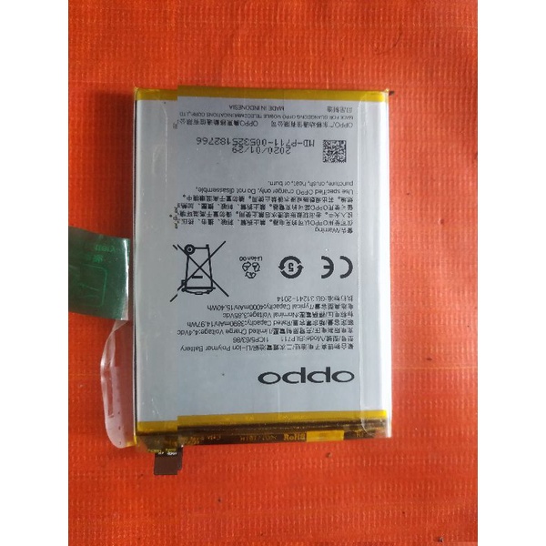 baterai bekas oppo a1k/BLP711