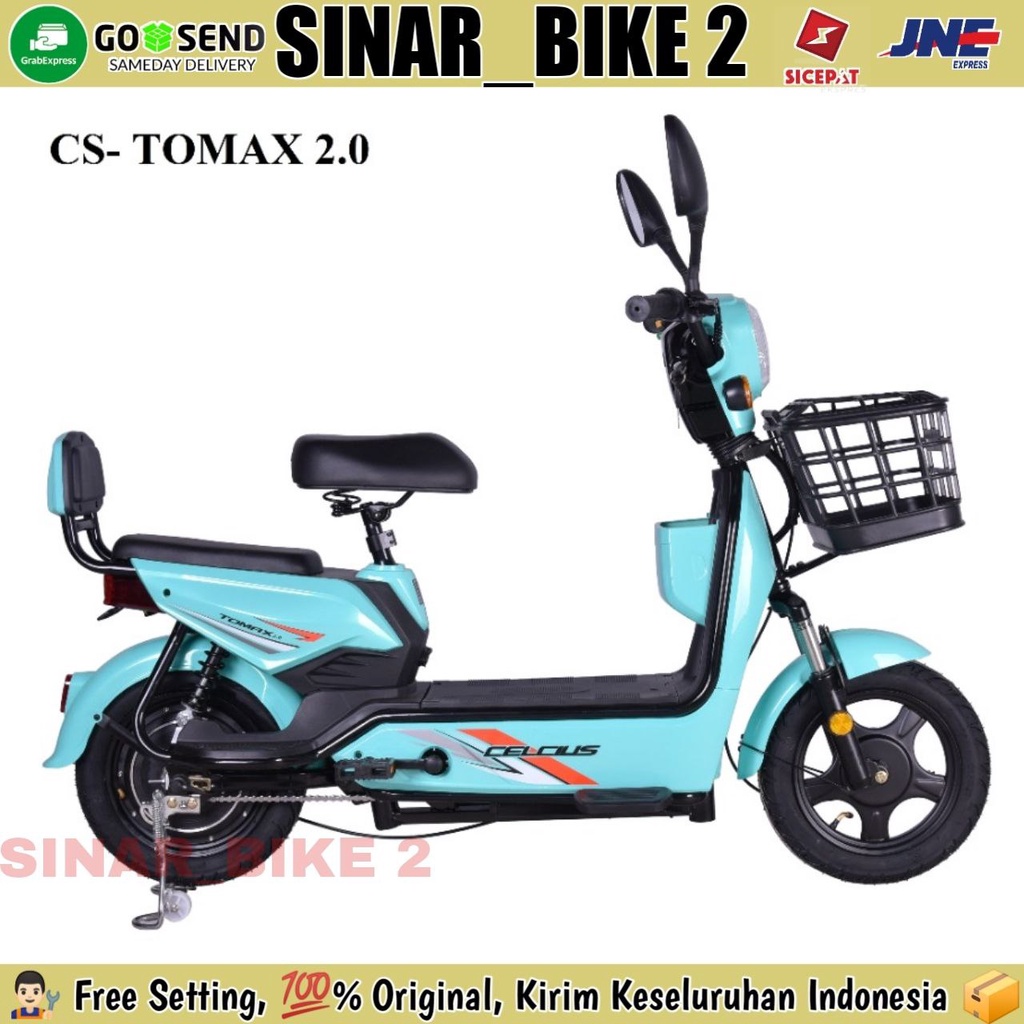 Sepeda Motor Listrik Odessy CELCIUS Tomax 2.0 Electric E Bike