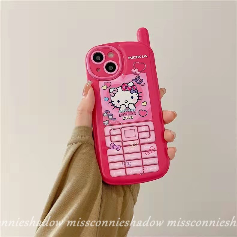 Soft Case Hp Gambar Hello Kitty Untuk IPhone 7 / 8plus / 11 / 12 / 13 / 14pro MAX / XR / X / XS MAX / SE