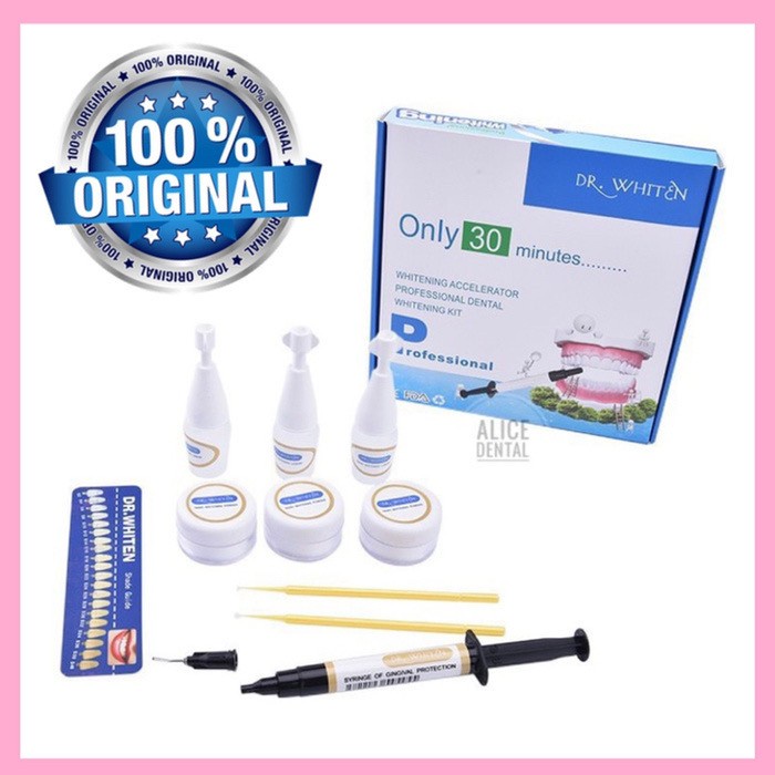 Dental bleaching dr whiten teeth whitening pemutih gigi dengan sinar