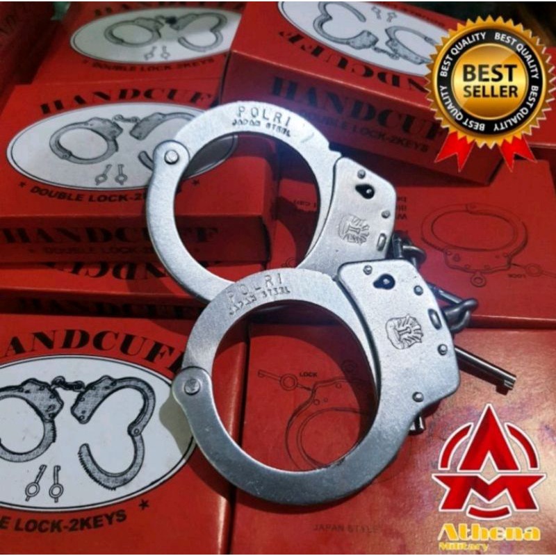 Borgol Tangan Merah | Handcuff | Borgol Security | Borgol Polisi