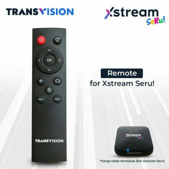 Remote Khusus Android TV Box Xstream SERU TransVision