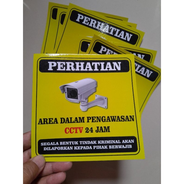 

Stiker CCTV Waterproof