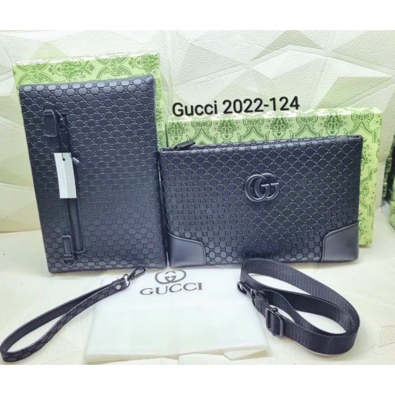 Clutch Pria/Wanita Import Premium Embos Depan Belakang Freebox