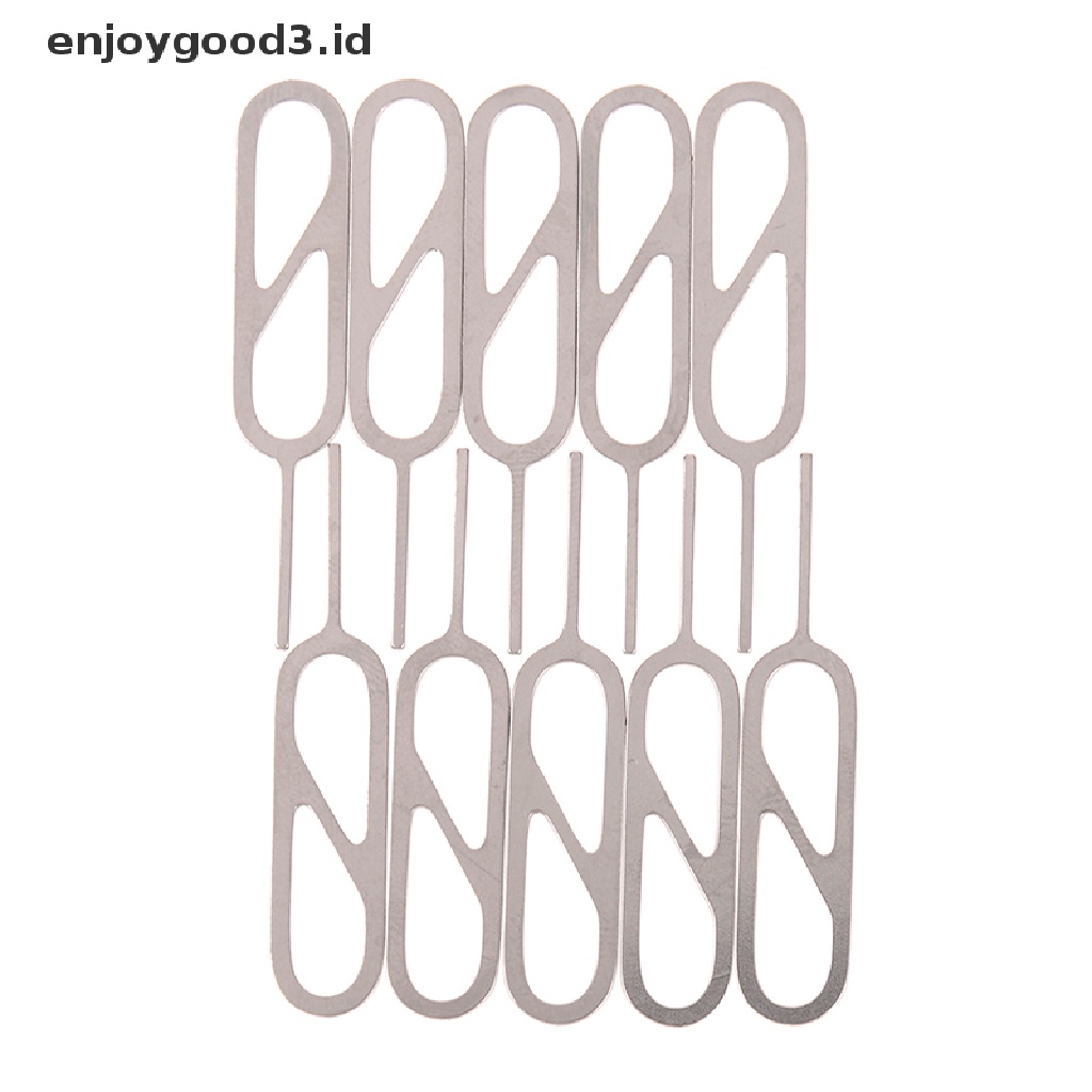 10 Pcs Alat pin Kunci eject Bahan stainless steel Untuk Baki Kartu Sim