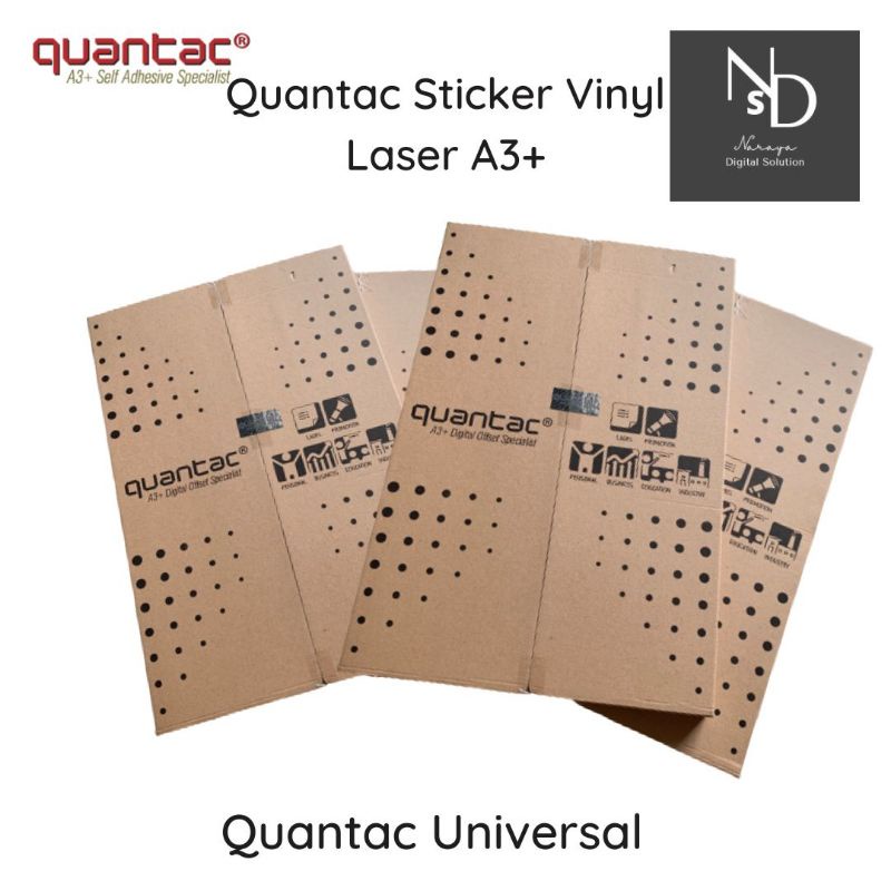 

QUANTAC STICKER VINYL LASER A3+ QUANTAC STIKER WHITE GLOSS | WHITE MATTE | TRANSPARAN UNIVERSAL