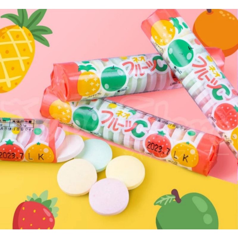 

Matsuyama Ramune Fruit Candy Stick ( Japan Fruit Candy ) / Matsuyama Neo Fruit Ramune Candy / Permen Rasa Juice Buah Jepang 22g