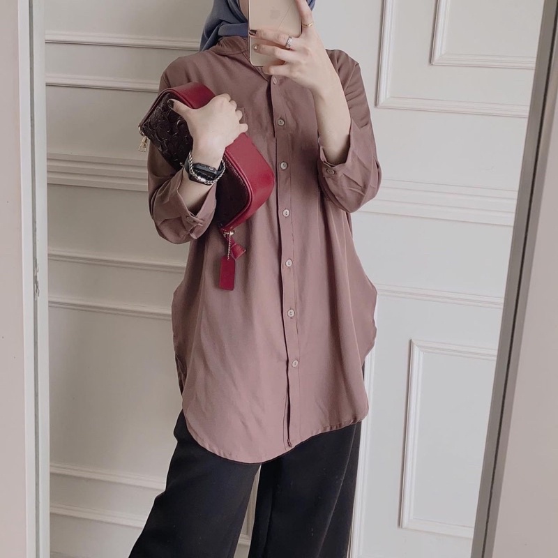 HAWARI FASHION - DANILA TUNIK – BAJU ATASAN POLOS WANITA TERBARU LENGAN PANJANG – ATASAN WANITA BLOUSE – ATASAN ANAK PEREMPUAN PUTIH IMPORT – LONG TUNIK JUMBO – ATASAN TUNIK WANITA RAYON – ATASAN WANITA BUSUI JUMBO - OVERSIZE