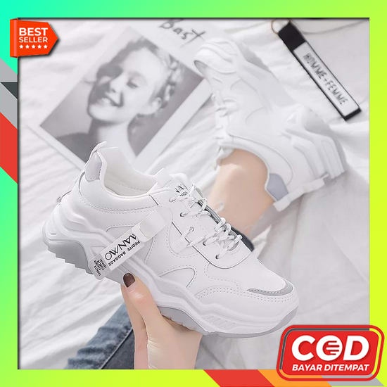 Sepatu Srs Wanita Kekinian Md 907 Sneakers Tanpa Tali - Kanvas Sapatu Harian Sneaker Kets Perempuan 