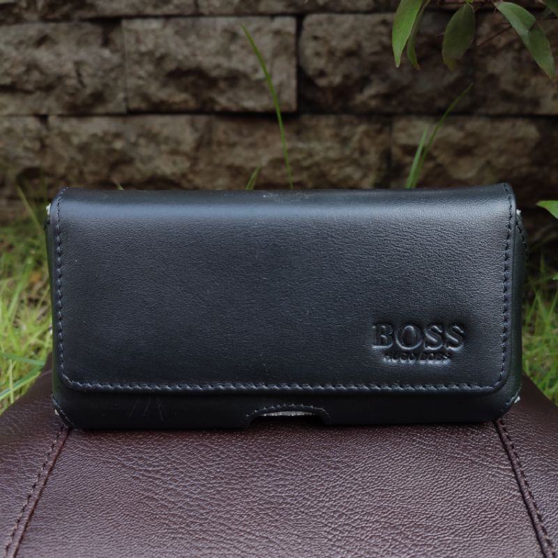 Dompet Hp Pinggang Kulit Sapi Asli Model Miring