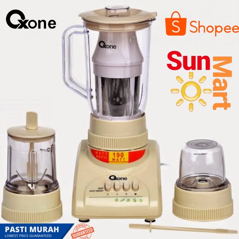 Blender Oxone OX-863 3 in 1 Mesin Jus Buah Premium