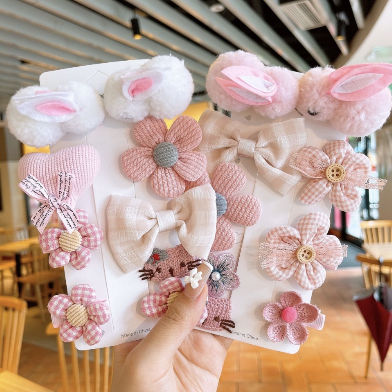 babyfit 9in1 jepit rambut anak perempuan RABIT WOL import dy-1117